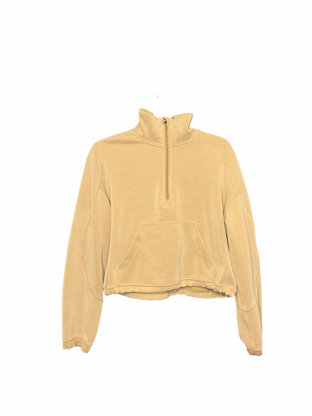 Lululemon Brushed Softstreme Half Zip in Filbert Tan